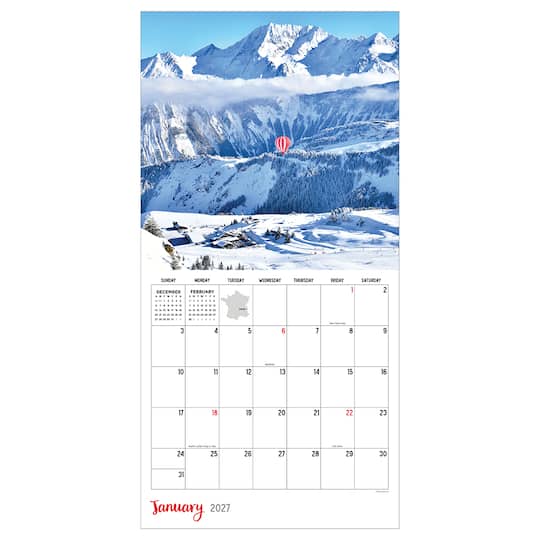 2027 France Wall Calendar